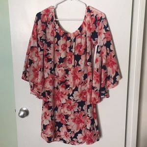 Off shoulder floral boutique dress